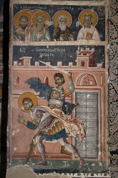 Св. Клавдије, извесни монах, св. Кирил и Усековање св. Нестора 