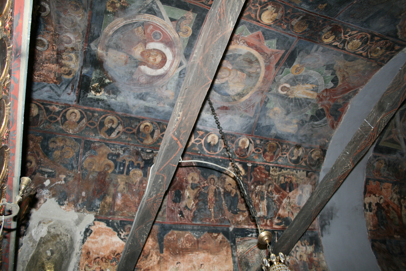 View of higher registers and vault of nave