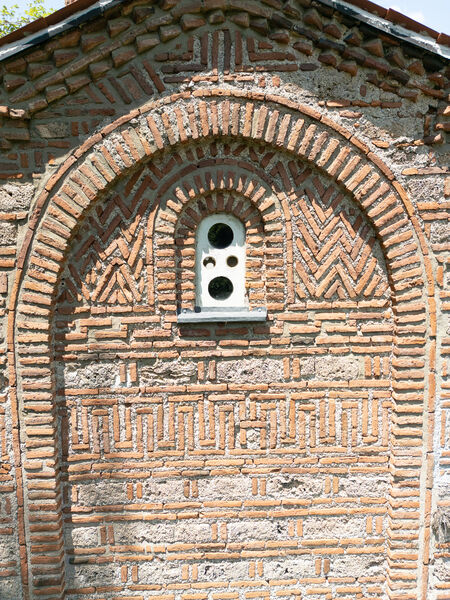 Detail of the south facade of the church