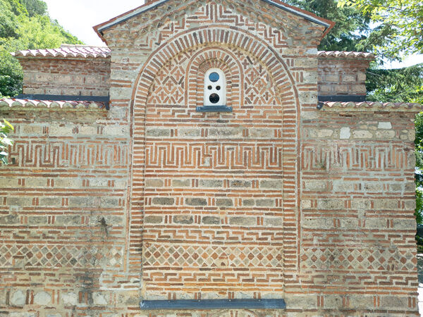 Detail of the north facade of the church